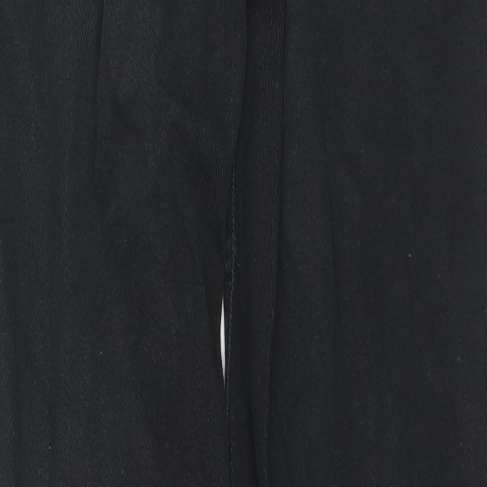Divided by H&M Womens Black Cotton Bootcut Jeans Size 6 L28 in Regular Zip