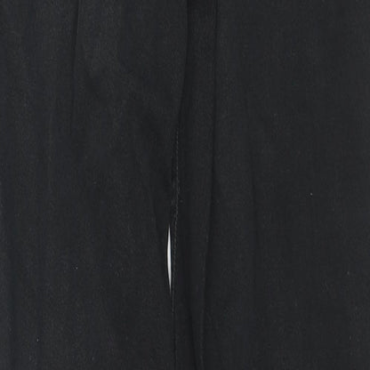 Divided by H&M Womens Black Cotton Bootcut Jeans Size 6 L28 in Regular Zip