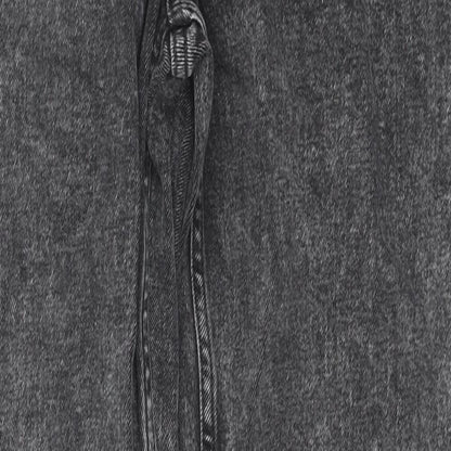 H&M Mens Grey Cotton Straight Jeans Size 30 in L32 in Regular Zip