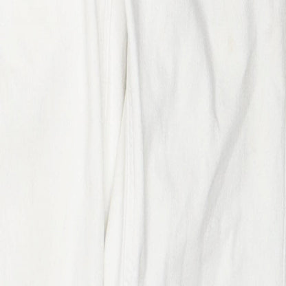 Topshop Womens White Cotton Skinny Jeans Size 26 L30 in Regular Zip