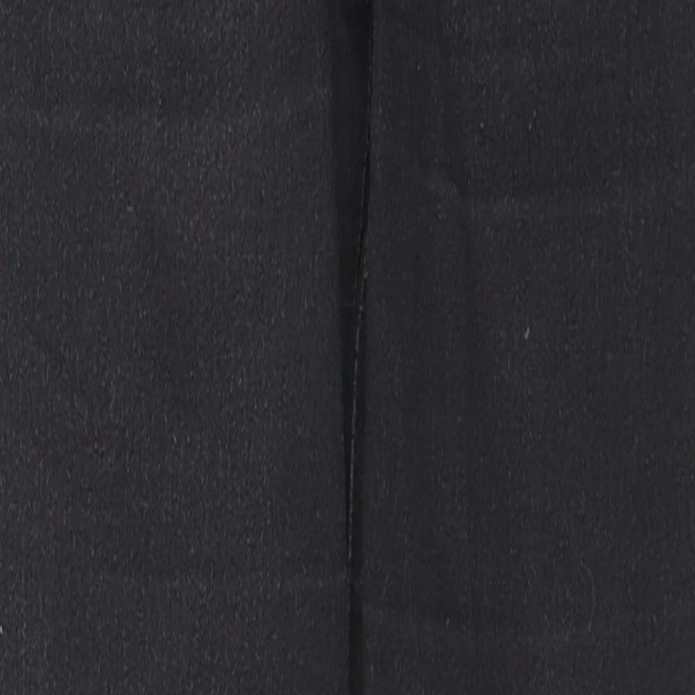 PRETTYLITTLETHING Womens Black Cotton Skinny Jeans Size 12 L28 in Regular Zip