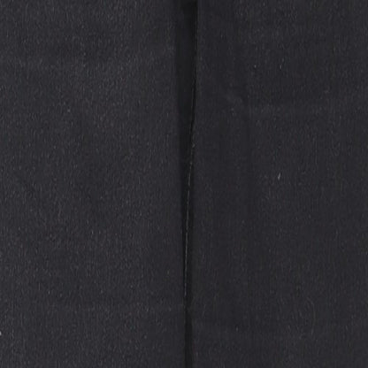 PRETTYLITTLETHING Womens Black Cotton Skinny Jeans Size 12 L28 in Regular Zip