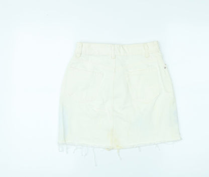 Womens UK Size 4 Denim & Co. Mini Denim Skirt