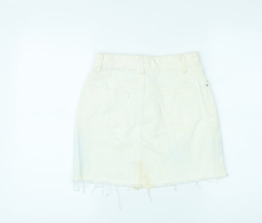 Womens UK Size 4 Denim & Co. Mini Denim Skirt