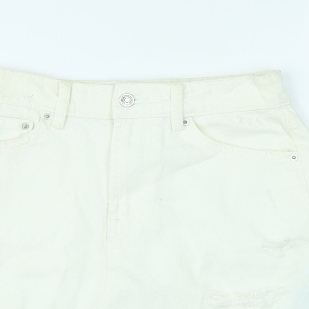 Womens UK Size 4 Denim & Co. Mini Denim Skirt