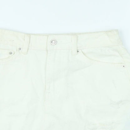 Womens UK Size 4 Denim & Co. Mini Denim Skirt