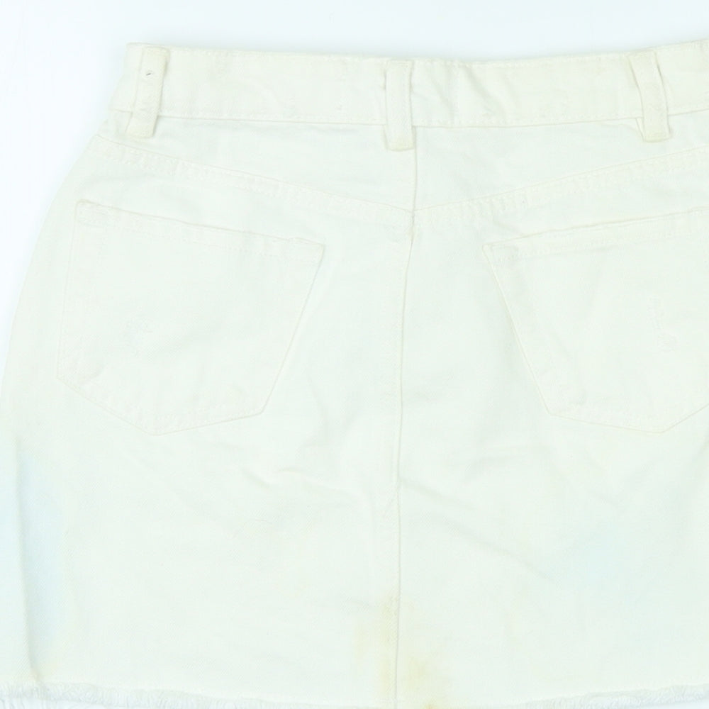 Womens UK Size 4 Denim & Co. Mini Denim Skirt