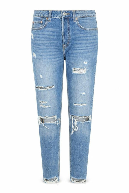 Womens UK Size 10 Divided by H&M Regular Fit Skinny Blue Jeans