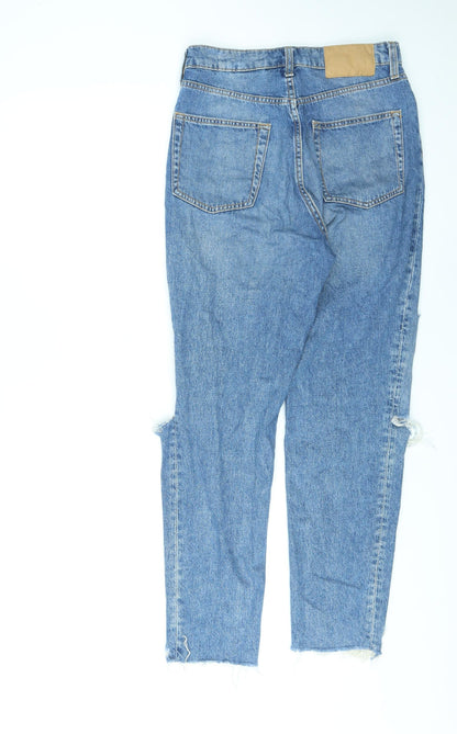 Divided by H&M Womens Blue Cotton Skinny Jeans Size 10 L26 in Regular Zip