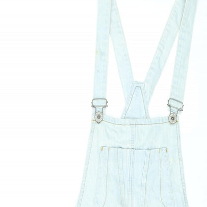 River Island Womens Blue Cotton Dungaree One-Piece Size 10 L3 in Button