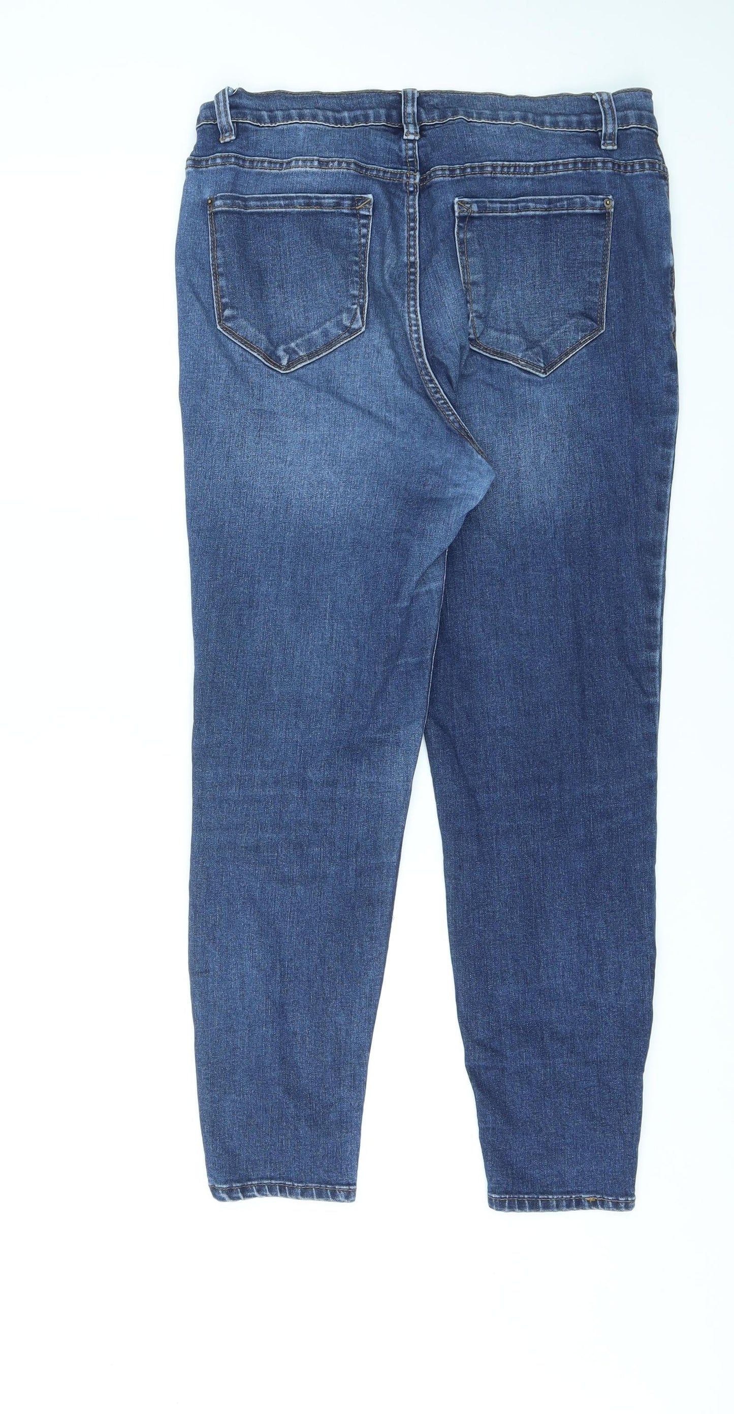 Kensie Womens Blue Cotton Skinny Jeans Size 32 in L26 in Regular Button