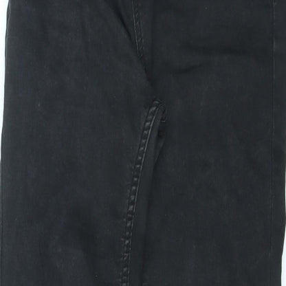 New Look Womens Black Cotton Skinny Jeans Size 8 L25 in Regular Zip