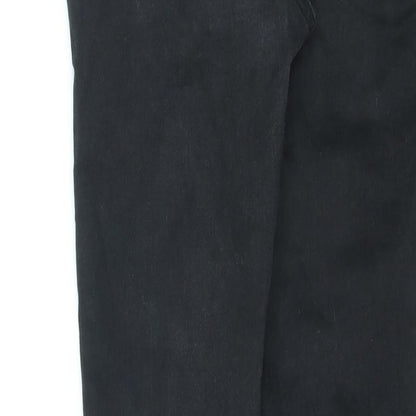 New Look Womens Black Cotton Skinny Jeans Size 8 L25 in Regular Zip