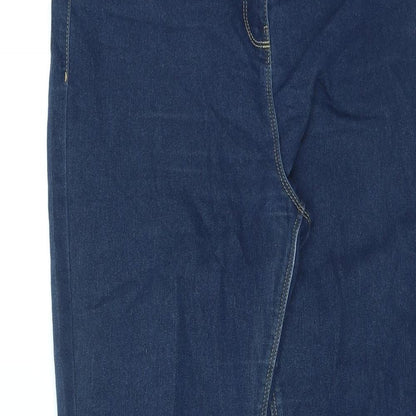 Womens UK Size 12 Papaya Regular Fit Skinny Blue Jeans