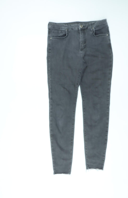 Womens UK Size 12 Marks and Spencer Regular Fit Skinny Grey Jeans