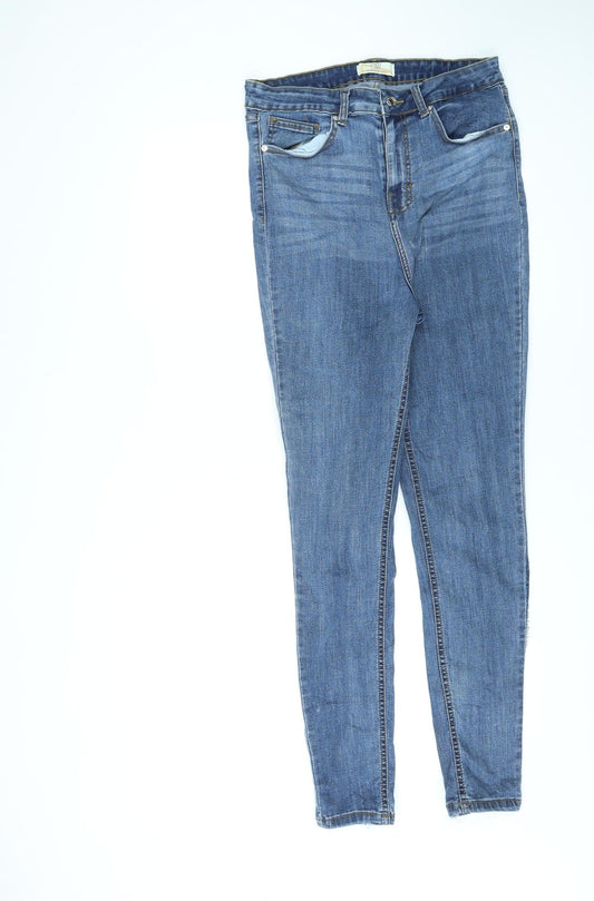 Dont Think Twice Womens Black Cotton Skinny Jeans Size 10 L28 in Regular Zip