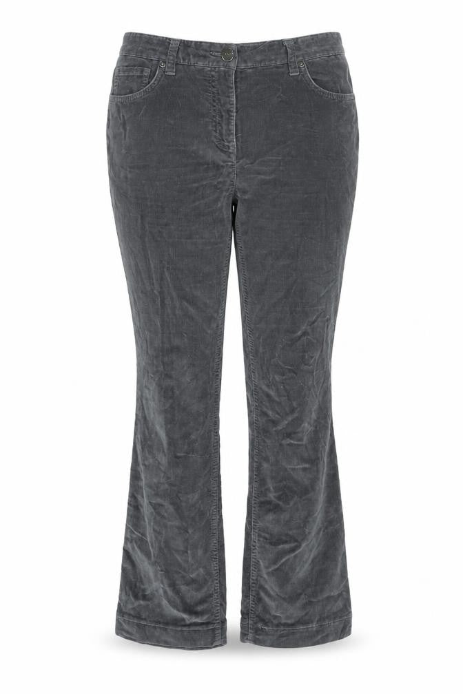 Womens UK Size 12 Per Una Regular Fit Bootcut Grey Jeans