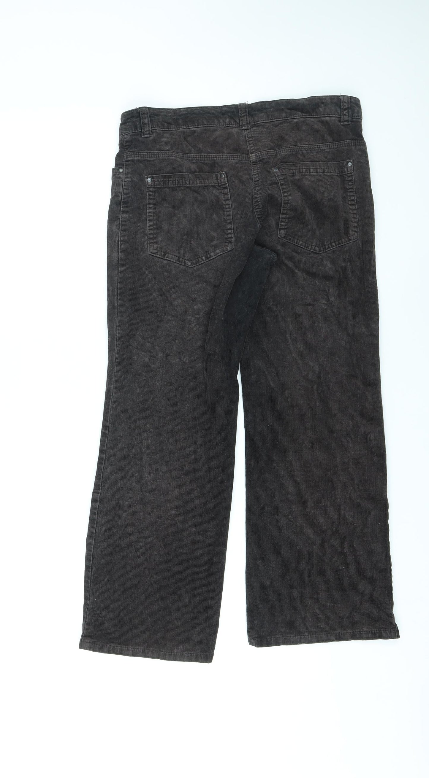 Womens UK Size 8 Marks and Spencer Regular Fit Straight Brown Jeans