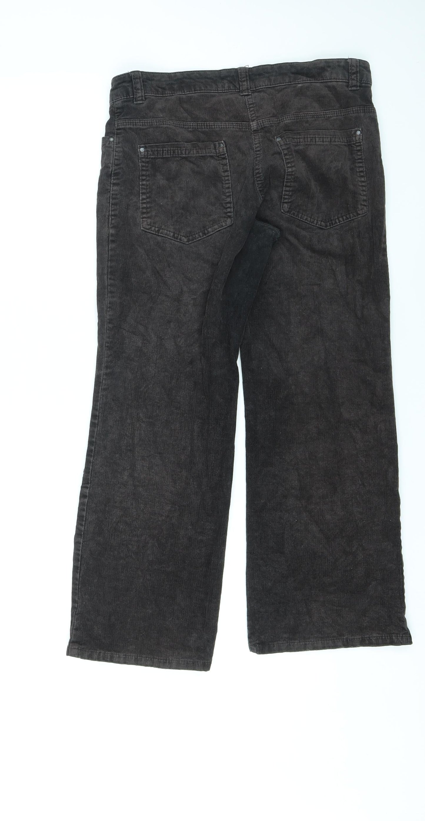 Womens UK Size 8 Marks and Spencer Regular Fit Straight Brown Jeans