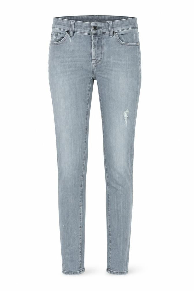 Womens UK Size 28 in 7 For All Mankind Regular Fit Skinny Grey Jeans