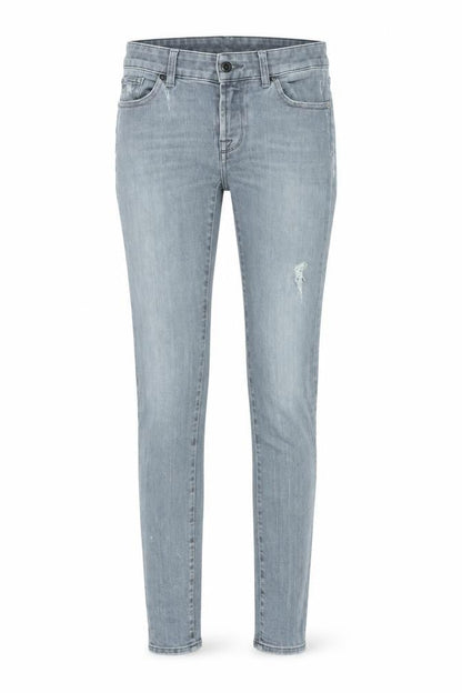 Womens UK Size 28 in 7 For All Mankind Regular Fit Skinny Grey Jeans