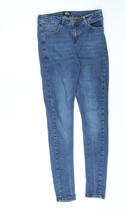 Hera Womens Blue Cotton Skinny Jeans Size 30 in L28 in Regular Zip