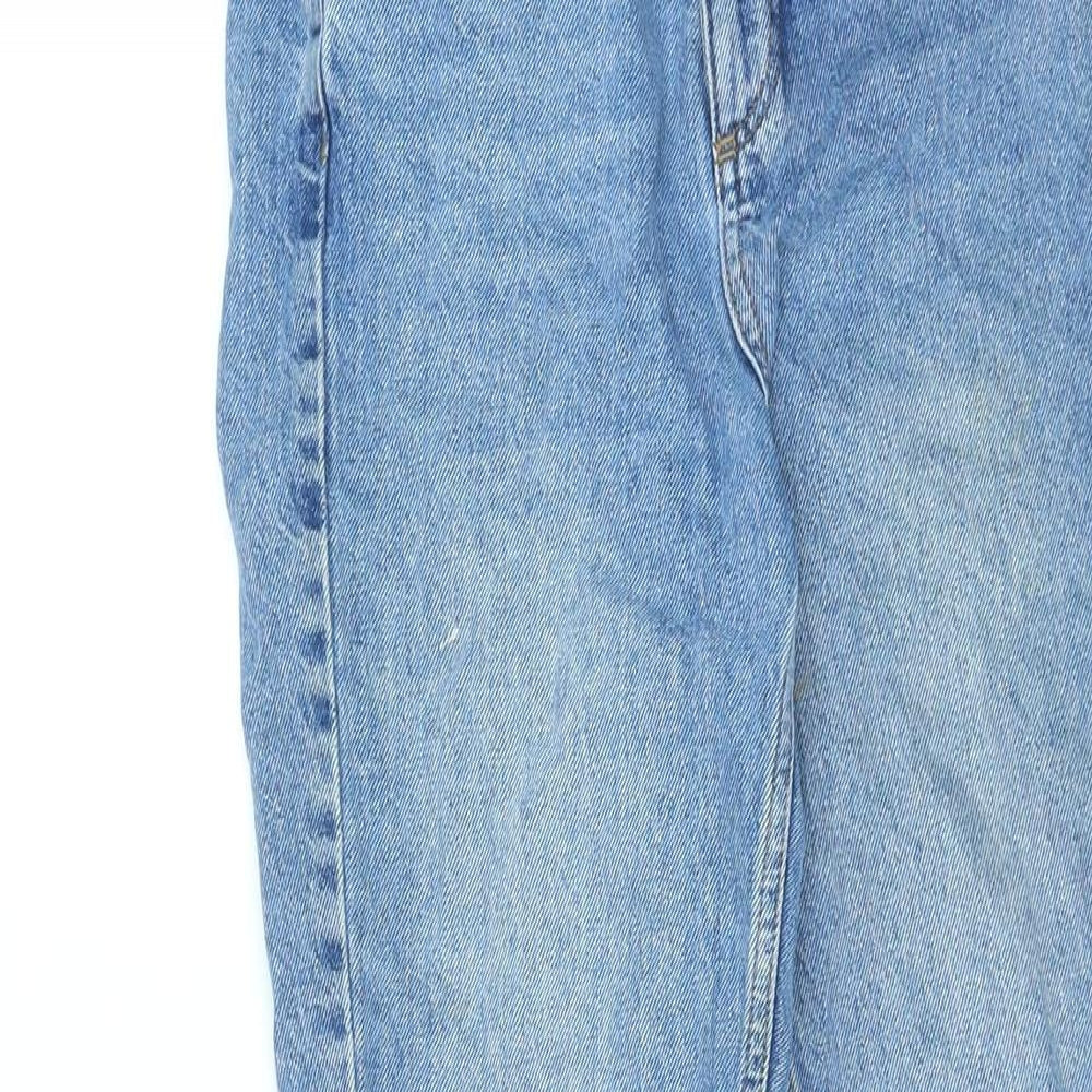BDG Womens Blue Cotton Straight Jeans Size 24 in L32 in Regular Zip