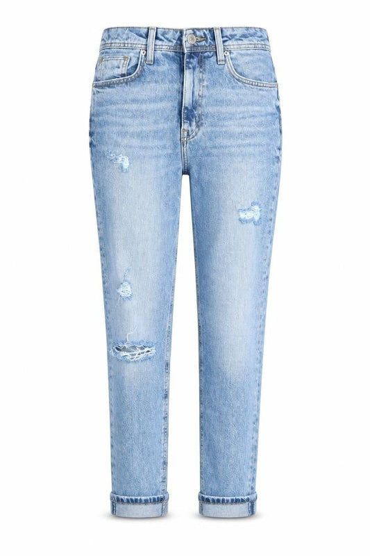 Womens UK Size 10 River Island Regular Fit Tapered Blue Jeans