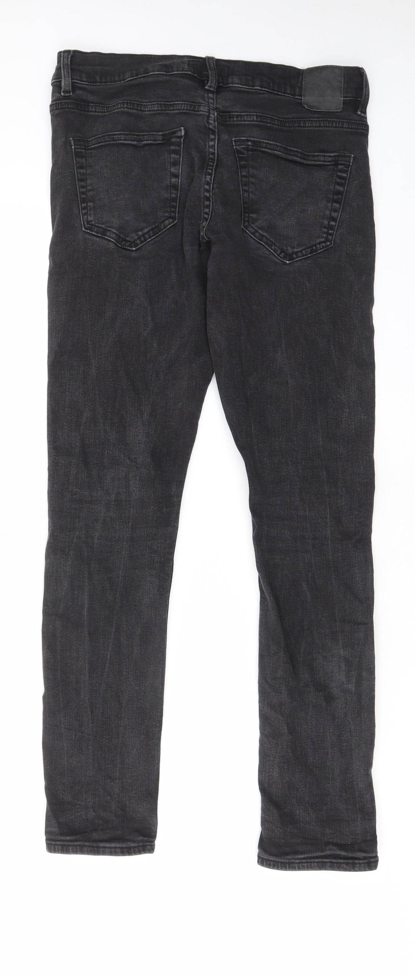 Mens UK Size 30 in ONLY & SONS Regular Fit Skinny Black Jeans