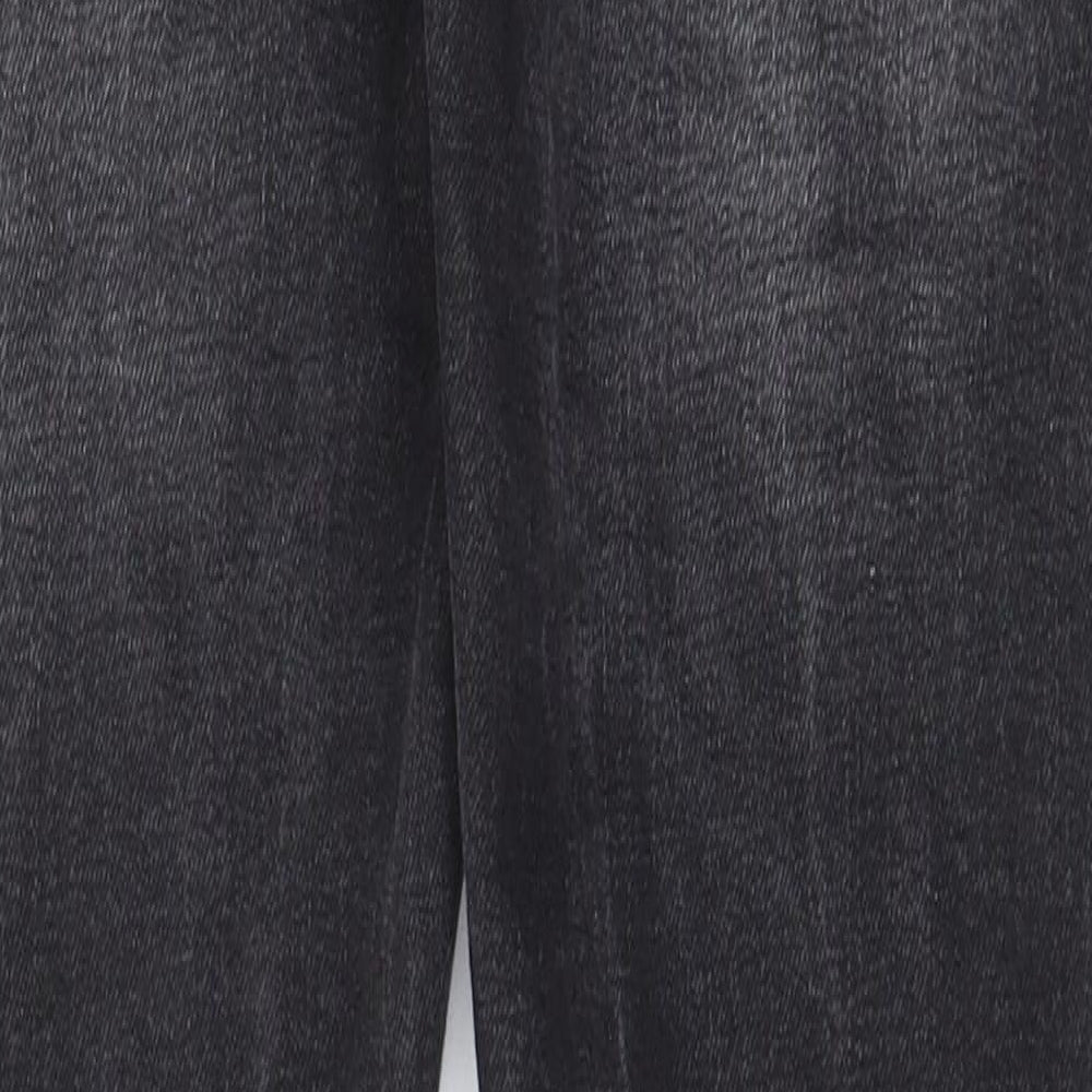 Marks and Spencer Mens Black Cotton Skinny Jeans Size 30 in L29 in Regular Zip - Pockets, Belt Loops