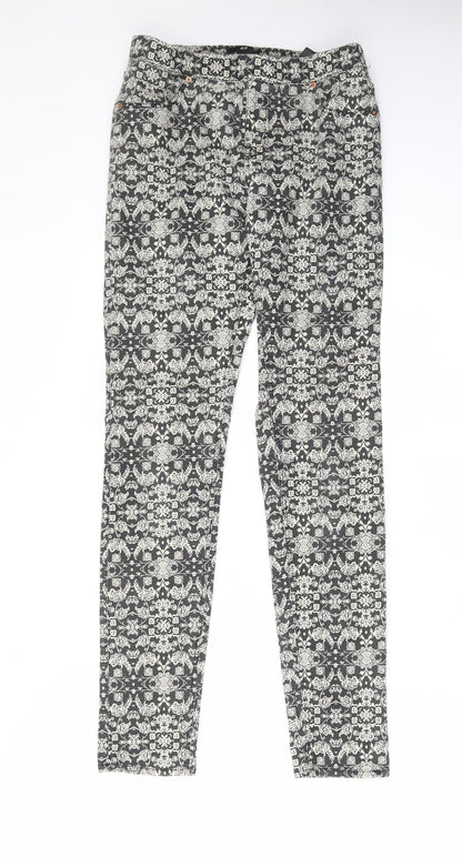 Womens UK Size 10 H&M Regular Fit Jegging Beige Jeans