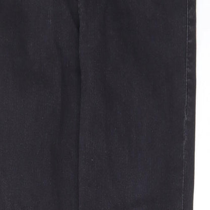 Tophop Womens Black Cotton Skinny Jeans Size 34 in L23 in Regular Zip - Pockets