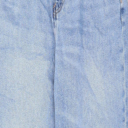 Amercian Eagle Womens Blue Cotton Straight Jeans Size 28 in L28 in Regular Zip - Pockets, Belt Loops