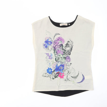 Womens UK Size 12 Billie & Blossom Multicoloured Basic T-Shirt
