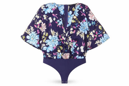Womens UK Size 10 NAANAA One-Piece Blue Bodysuit