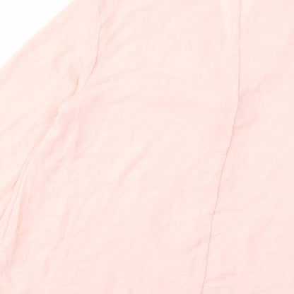 Womens UK Size 8 H&M Pink Basic Blouse