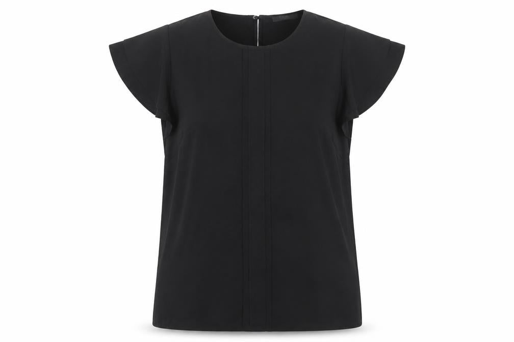 Womens UK Size 10 South Black Basic T-Shirt