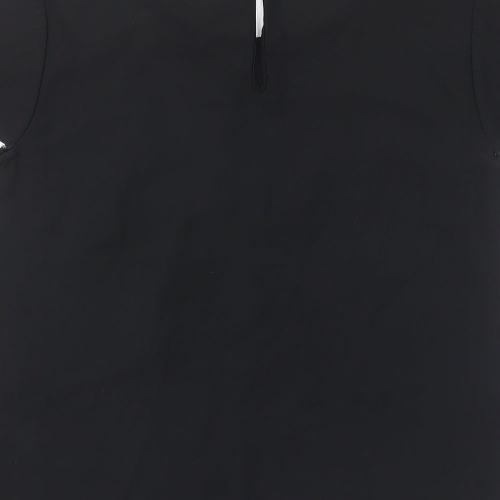Womens UK Size 10 South Black Basic T-Shirt