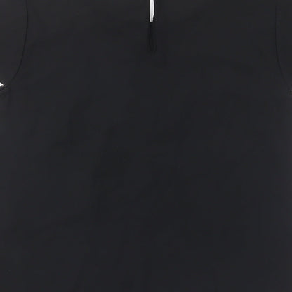 Womens UK Size 10 South Black Basic T-Shirt