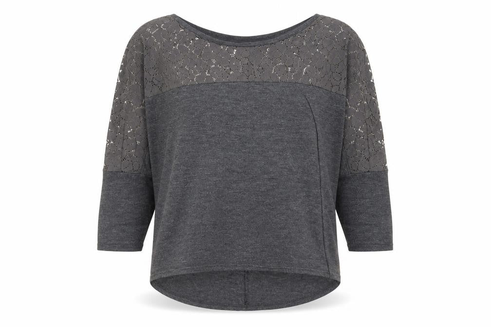 Womens UK Size S Pull&Bear Grey Basic T-Shirt