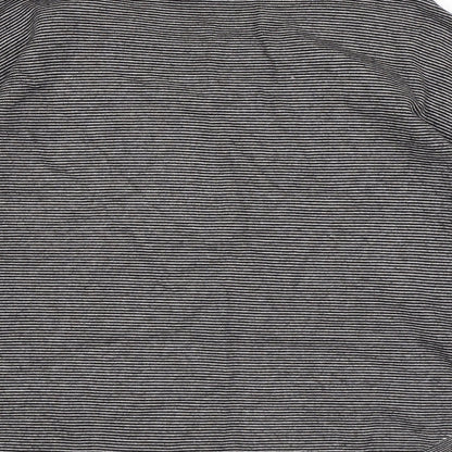Womens UK Size M Zara Black Basic T-Shirt