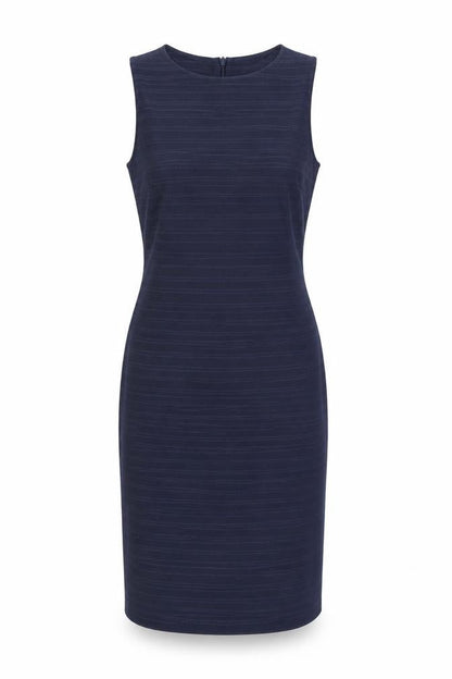 NEXT Womens Blue Polyester Pencil Dress Size 12 Boat Neck Zip