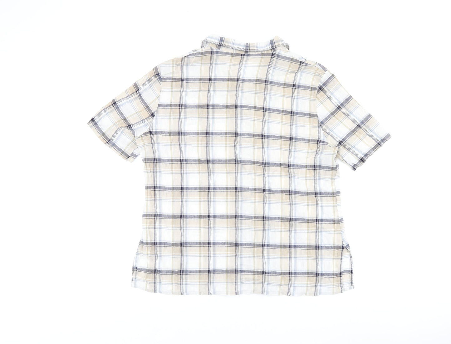 Womens UK Size 16 Marks and Spencer Beige Basic Button-Up