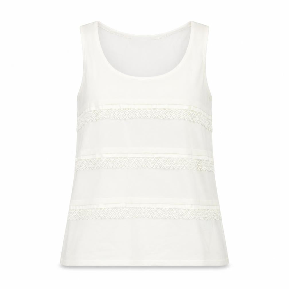 Womens UK Size 10 Warehouse White Basic Tank