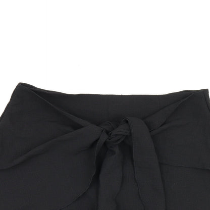 Niay Womens Black Polyester Hot Pants Shorts Size XL Regular Zip