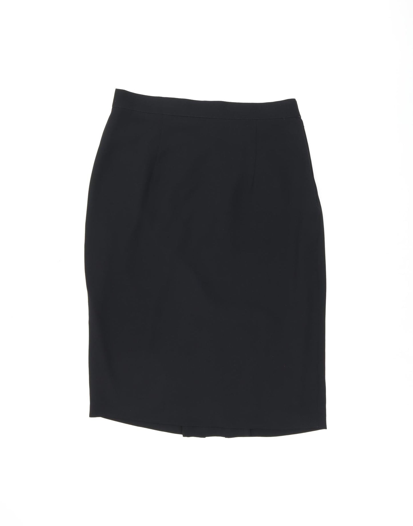 Parigi Womens Black Polyester Straight & Pencil Skirt Size 12 Zip