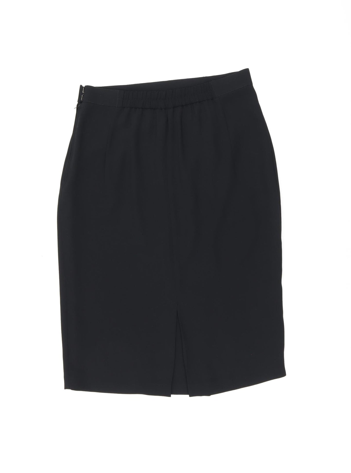 Parigi Womens Black Polyester Straight & Pencil Skirt Size 12 Zip
