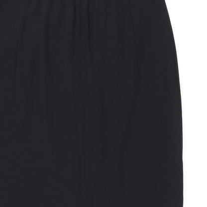Parigi Womens Black Polyester Straight & Pencil Skirt Size 12 Zip