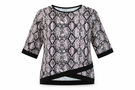 Womens UK Size 12 Quiz Pink Basic T-Shirt