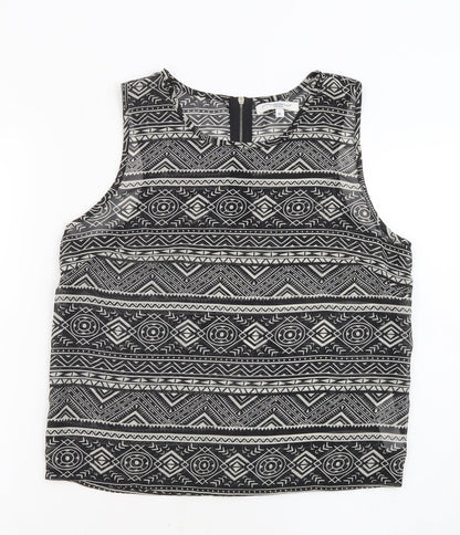 Womens UK Size 10 New Look Black Basic Tank